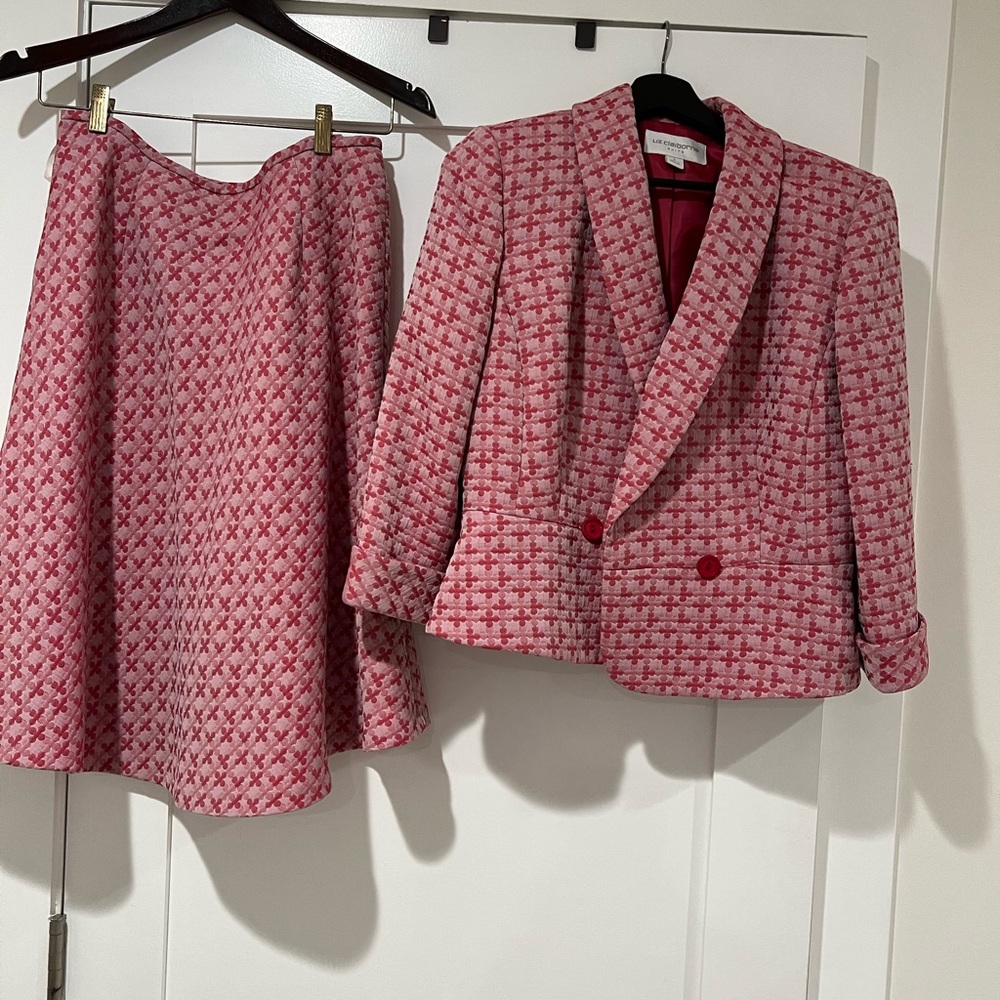 Liz Claiborne Pink Sport Coat with Notched Lapel